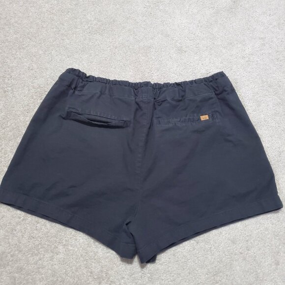 TENTREE Organic Cotton & Hemp Instow Shorts Pull-On Hi-Rise Blk Women Small x 3" - Picture 5 of 13